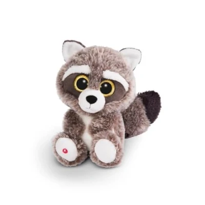 Image of Nici 45569 Glubschis Cuddly Toy Racoon Clooney 25cm, Brown, 25 cm