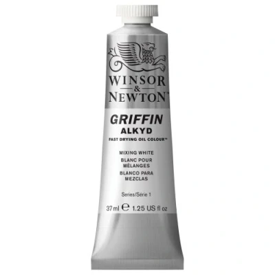 Image of Winsor and Newton Griffin Alkyd 37ml tube Mixing White, Series 1