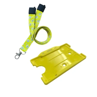 Image of Disability Awareness Card with Matching Colour Lanyard and Holder, 7 Colours to Choose from (Yellow) Quantum Leap®
