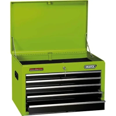 Image of Draper Tool Chest, 5 Drawer, 26&quot;, Green