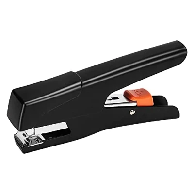 Image of Amazon Basics Hand Held Effortless Plier Stapler, 25 Sheets, Black