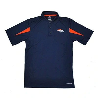 Image of Majestic Denver Broncos NFL Field Classic Performance Polo Shirt Navy