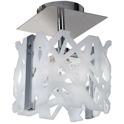 Image of Tokio Square Ceiling G9, Gloss White/Polished Chrome