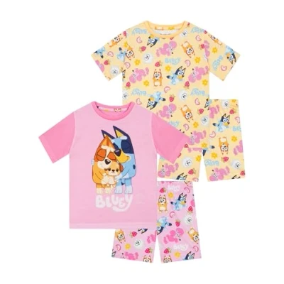 Image of Bluey Pyjamas Bingo Girls 2 Pack Kids Pjs Of Girls&#039; Pyjama Sets Pink 4 5 Years