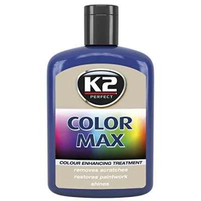 Image of K2 Color Max Colored Wax with carnauba, restores car shine, black 200ml