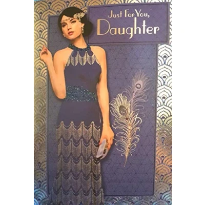 Image of Simon Elvin Art Deco Special Daughter Birthday Greeting Card