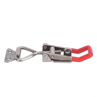 Image of Toggle Clamp Latch, Quick Latch Type Stainless Steel Adjustable Lever Handle 250kg with a Fixed Hook