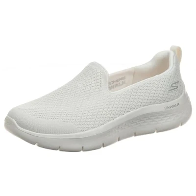 Image of Skechers Women&#039;s GO Walk Flex Ocean Sunset, Natural Textile/Trim, 9 UK