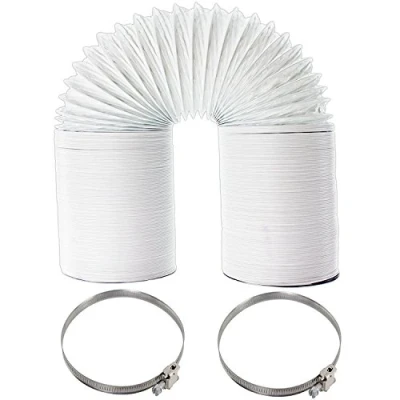 Image of Extra Long 10m Vent Hose Pipe + Screw Clips for White Knight Tumble Dryer (4&quot; / 100mm)