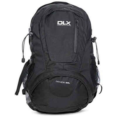 Image of DLX Deimos, Black X, Backpack 28L with Ventilation System, Walking Pole Hoops &amp; Hydration Pack Access,