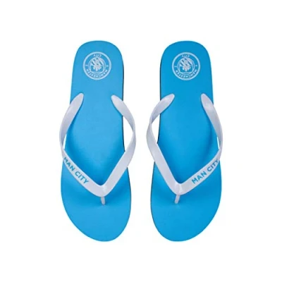 Image of FOCO Football Manchester City FC Premier League One European Summer Flip Flops Shoes