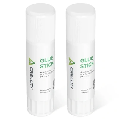 Image of Creality Official 3D Printer Adhesive Stick Warping Reducing Glue for Hot Bed PVP Solid Print PLA/ABS/PETG/PC/PA/TPU (Pack of 2)