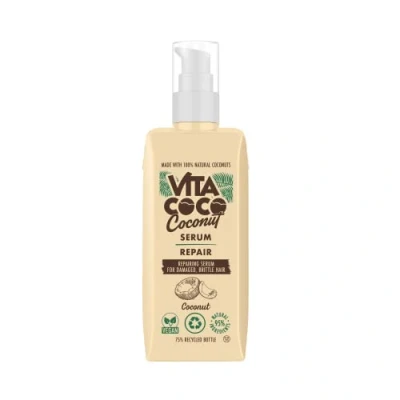 Image of Vita Coco Coconut Repair Serum for Damaged hair 150ml, 95 Percent+ Natural Repairing Treatment, protects and repairs, all types