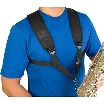 Image of Protec A306M Large Universal Saxophone Harness with Metal Snap Black