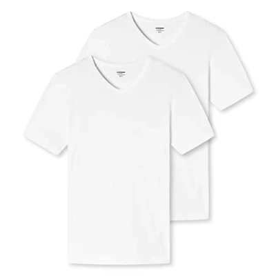 Image of Uncover by Schiesser Men&#039;s 2 Pack Tank Top with Wider Shoulders V Neck Cotton Underwear, White, 3XL (Pack of 2)