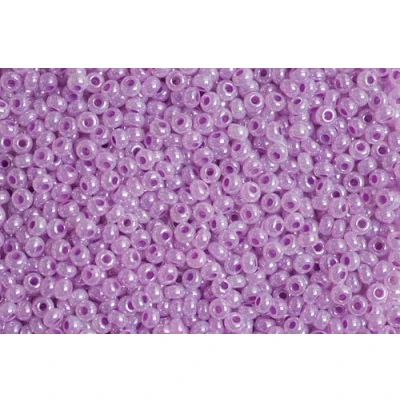 Image of Opaque Seed Beads 9 mm Shiny Purple