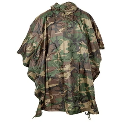 Image of MFH US Poncho Ripstop Woodland