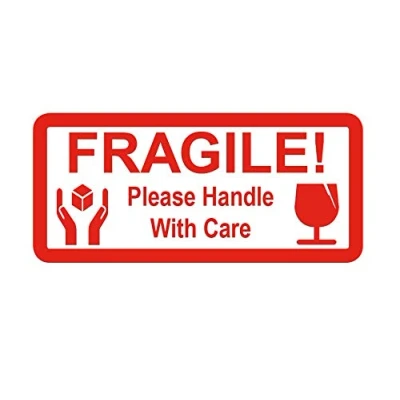 Image of Fragile with Images Small Packing Sticky Labels/Stickers (200 Labels Sample Pack)