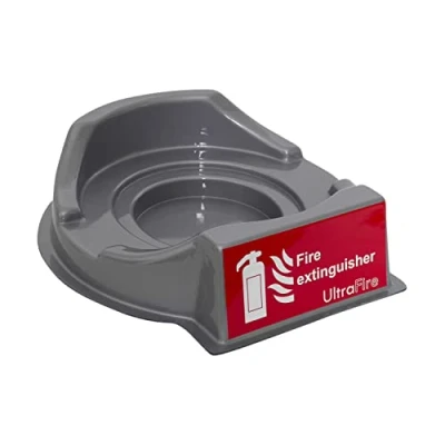 Image of UltraFire Universal Economy Fire Point Extinguisher Stands Suitable For Up To 9kg/9ltr Extinguishers UK Manufactured (Single, Grey)