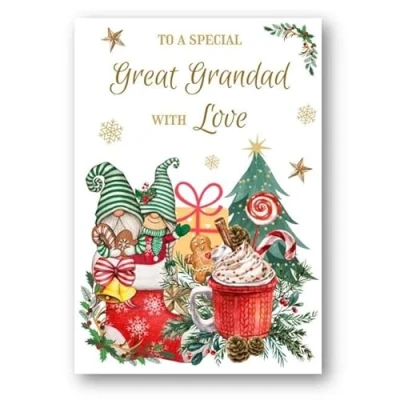 Image of Second Ave Great Grandad Christmas Winter Gingerbread Xmas Holiday Festive Greetings Card