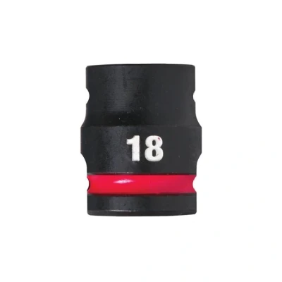 Image of Milwaukee 1/2 Hex 18mm Short Impact Wave Socket