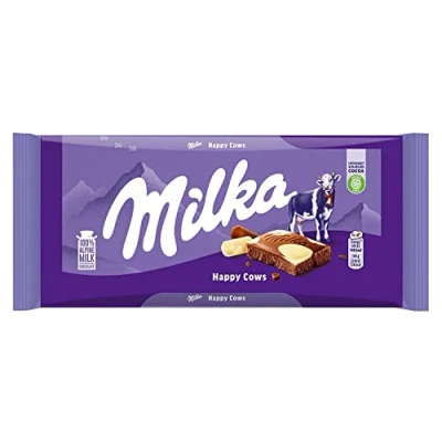 Image of Milka Happy Cows Original Chocolate 100g (10 Bars) Delicious Tasty And Twisty Treat Gift Hamper For Birthday,Christmas Sold By Kidzbuzz