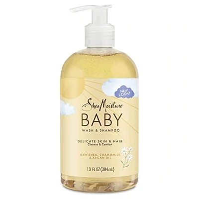 Image of Shea Moisture Raw Chamomile &amp; Argan Oil Baby Kids Shampoo 384ml