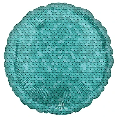 Image of amscan 4219501 SD C: OCEAN BLUE SEQUINS