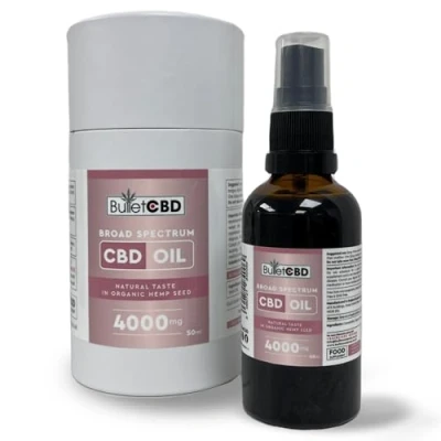 Image of BulletCBD CBD Oil Spray 4000mg in Organic Hemp Seed 50ml