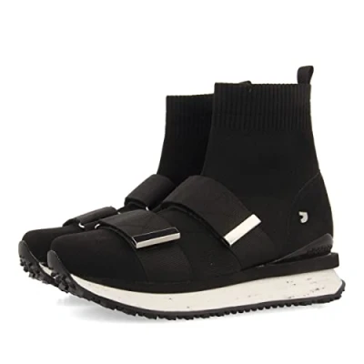 Image of GIOSEPPO Women&#039;s Elva Sneaker, Black/White, 5.5 UK