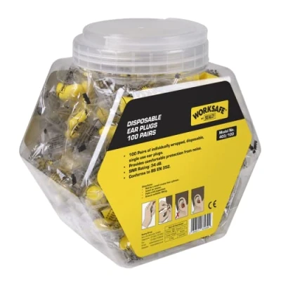 Image of Worksafe Ear Plugs Disposable 100 Pairs