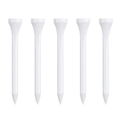 Image of Zivisk Wooden Golf Tees 2 3/4 inch 100 Count, Long Wood Tees(White,70mm)