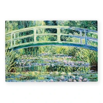 Image of Art of Arora 2921 Japanese Bridge Water Lily Pond by Claude Monet Ceramic Tile Picture Plaque Wall Art, 20 x 30cm