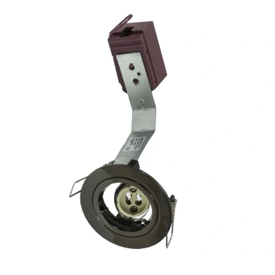 Image of Ansell GU10 Downlight Black Chrome Fixed