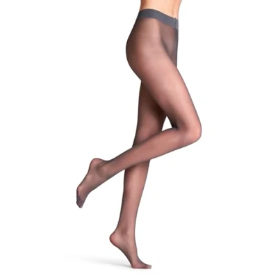 Image of FALKE Women&#039;s Matt Deluxe 20 DEN W TI Sheer Plain 1 Pair Tights, Grey (Graphite 3146), S