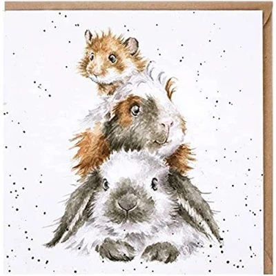 Image of Wrendale Designs &#039;Piggy In The Middle&#039; Card