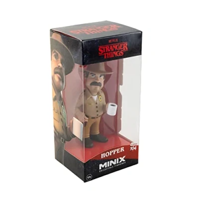 Image of MINIX Bandai Stranger Things Hopper Model Collectable Figure Merchandise Range Figures Make Great Gifts