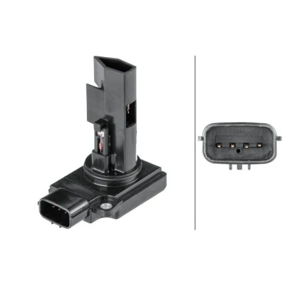 Image of 1920QF Mass air flow sensor HELLA 8ET 358 095 391 with seal MITSUBISHI: Outlander I Off Road, 2 SUV, COLT 6, PEUGEOT: 4007