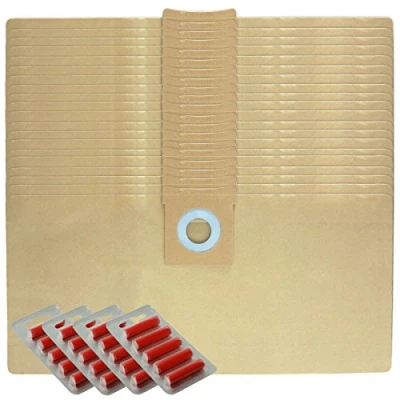 Image of SPARES2GO Strong Dust Bags for Titan 16L 20L 30L 40L Vacuum Cleaners (Pack of 20 + Fresheners)