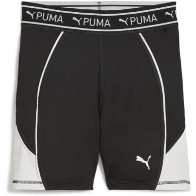 Image of Puma FIT Train Strong Short Leggings, Women&#039;s, Size: XL, Black/vapor gray