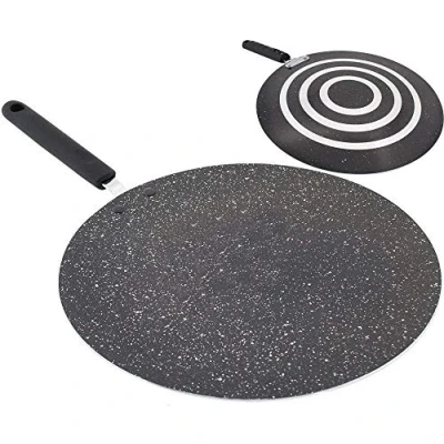 Image of PRIMA HOUSEWARES 26cm Non Stick Concave Tawa, Silver
