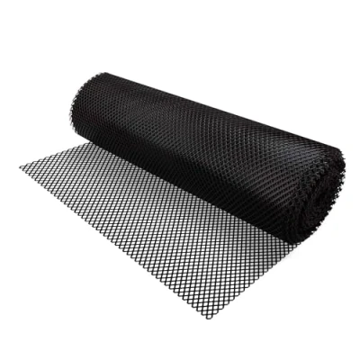 Image of We Can Source It Ltd Bar Liner Drawer Mat, Black Glass Mesh Roll Shelf Available in 61cm x 10m Mat