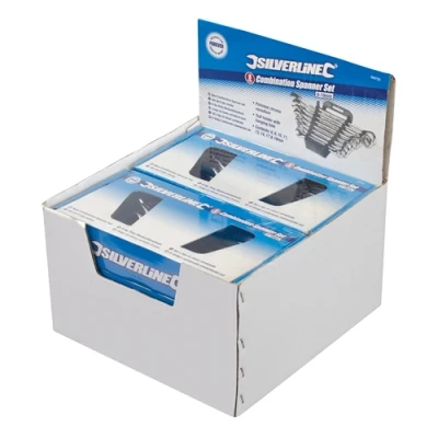 Image of Silverline 8pce Combination Spanner Set Display Box 6pk