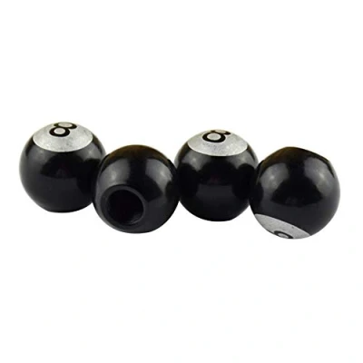 Image of funie 4Pcs Number 8 Round Ball Bike Motorcycle Wheel Tire Tyre Air Valve Stem Caps