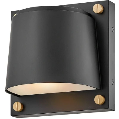 Image of Scout 1 Light Small Outdoor Wall Black IP44