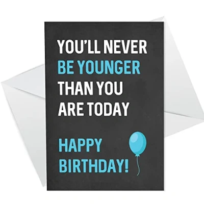 Image of Funny RUDE Birthday Card For Him Her Men Women 30th 40th 50th