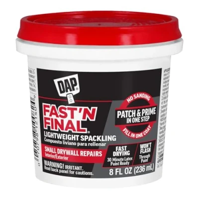 Image of Dap 12140 Fast N Final Interior Exterior Spackle, 1/2 Pint