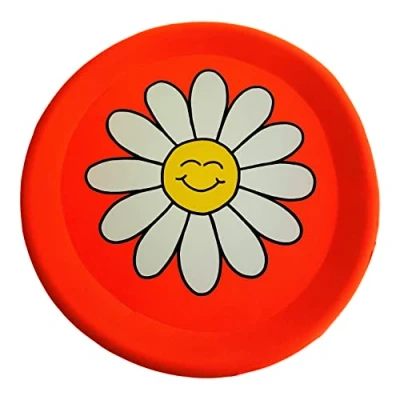 Image of Traditional Garden Games TGG209 Jumbo Flying Disc, Orange Flower