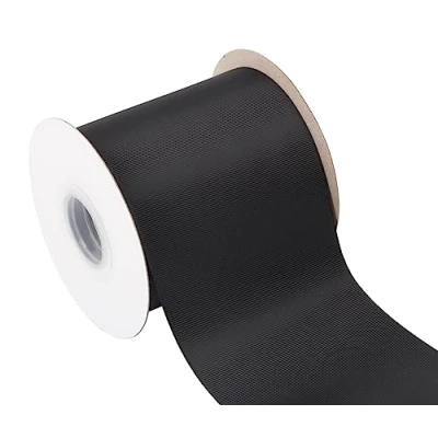 Image of AVANAVA 100mm Wide Ribbon Grosgrain 22 Meters (030 Black)