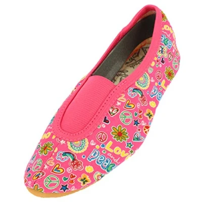 Image of Beck Girl&#039;s Happy Gymnastics Shoes, Pink, 2.5 UK Child